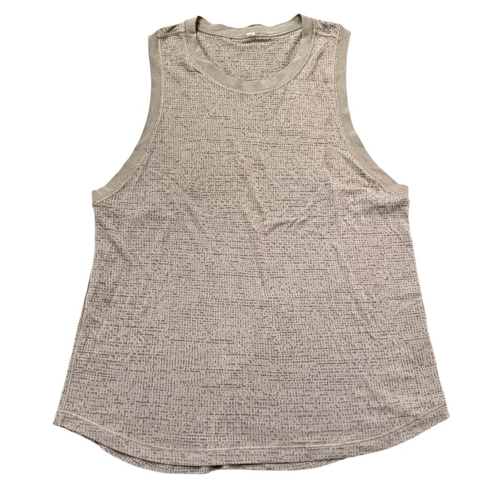 Lululemon plum/purple oversized tank, burnout/texctured, Size 6
